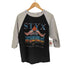 メキシコ製 ALSTYLE ボディ バンド プリント ラグラン Tシャツ メンズ import:M