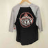メキシコ製 ALSTYLE ボディ バンド プリント ラグラン Tシャツ メンズ import:M