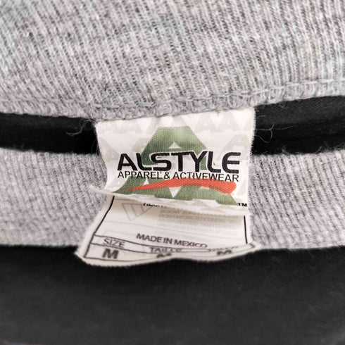メキシコ製 ALSTYLE ボディ バンド プリント ラグラン Tシャツ メンズ import:M