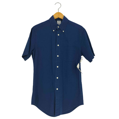 ブルックスブラザーズ BROOKS BROTHERS REGENT リージェント シアサッカー ボタンダウンシャツ メンズ import:S