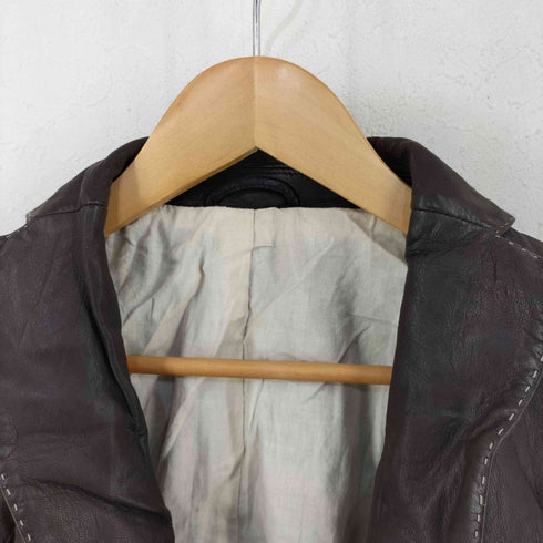 メイルアンドコー MALE & Co. ラムレザーテーラードジャケット ステッチデザイン メンズ JPN:M