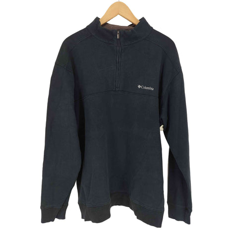 コロンビア Columbia ロゴ刺繍ハーフジップスウェット メンズ L