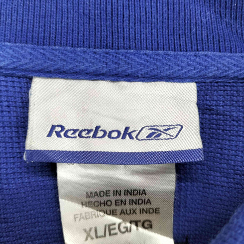 リーボック Reebok ロゴ刺繍鹿の子地ポロシャツ メンズ 2XL