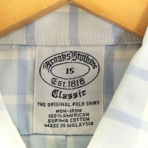 ブルックスブラザーズ BROOKS BROTHERS CLASSIC ボタンダウン チェックシャツ メンズ 15
