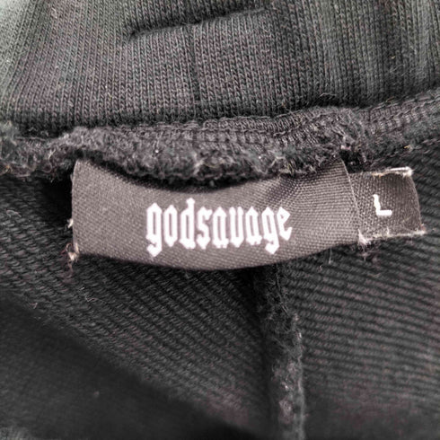 godsovage OG LOGO SWEATPANTS - BLACK メンズ