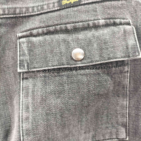 ラングラー Wrangler ブラックブッシュデニムパンツ メンズ 30
