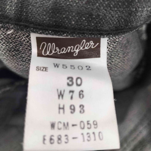 ラングラー Wrangler ブラックブッシュデニムパンツ メンズ 30
