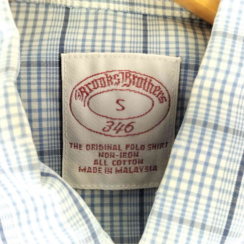 ブルックスブラザーズ BROOKS BROTHERS ボタンダウン チェックシャツ メンズ import:S