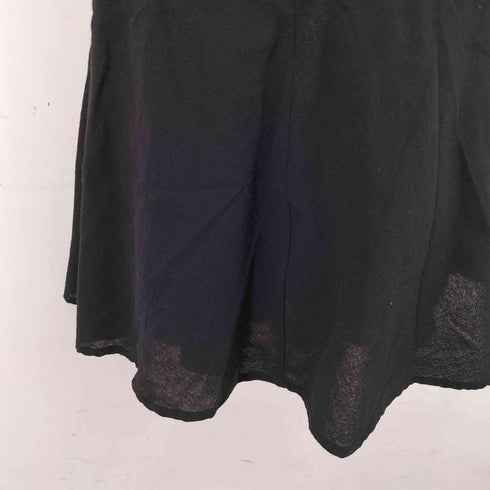 ザラ ZARA VOLUMINOUS COTTON DRESS BLACK レディース US S