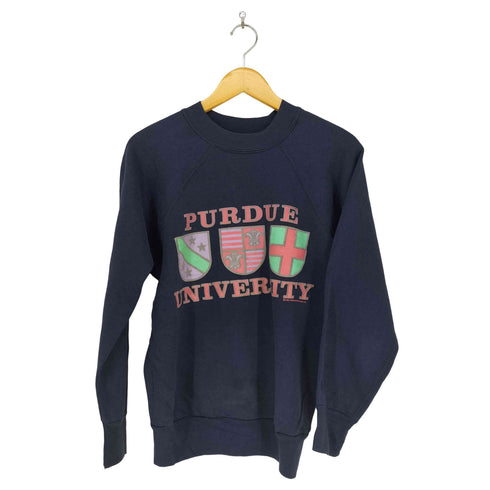 PURDUE UNIVERSITY MADE IN USA ラグランスウェット メンズ M