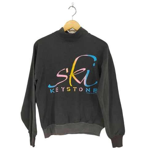 SKI KEYSTONE ハイネックリブスウェット MADE IN USA メンズ M