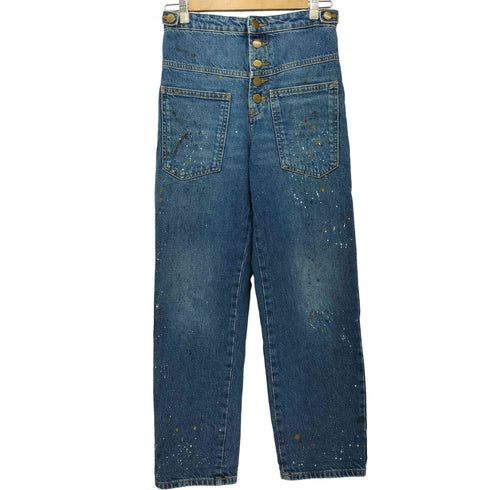 ザラ ZARA スプラ テーパード デニムパンツ レディース EUR:34
