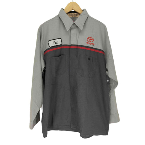 レッドキャップ RED KAP 企業ロゴバイカラーワークシャツ メンズ L-RG