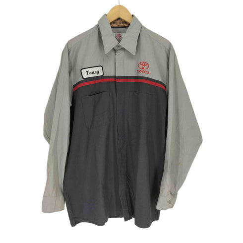 レッドキャップ RED KAP 企業ロゴバイカラーワークシャツ メンズ L-RG