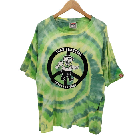 パンクドランカーズ PUNK DRUNKERS あいつ ベアー TEE ダンシング・ベア オマージュ タイダイプリント Tシャツ メンズ