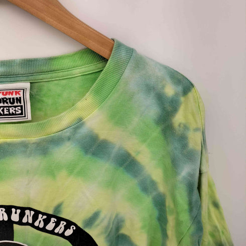 パンクドランカーズ PUNK DRUNKERS あいつ ベアー TEE ダンシング・ベア オマージュ タイダイプリント Tシャツ メンズ