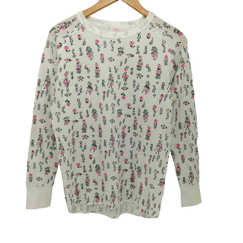 ジェーイーモーガン JEMORGAN 花柄 ワッフル サーマル L/S Tシャツ レディース ONE SIZE