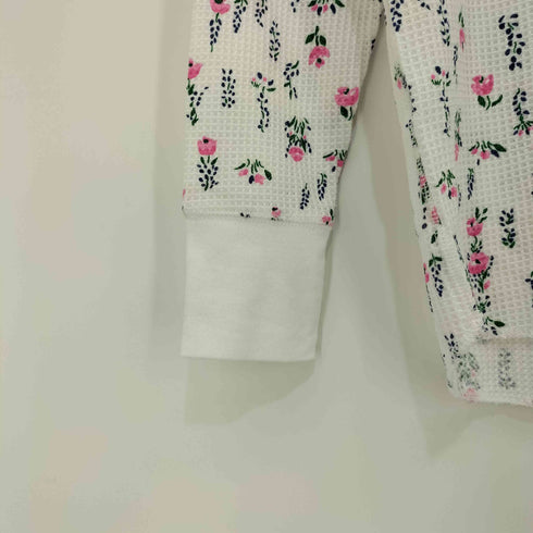 ジェーイーモーガン JEMORGAN 花柄 ワッフル サーマル L/S Tシャツ レディース ONE SIZE