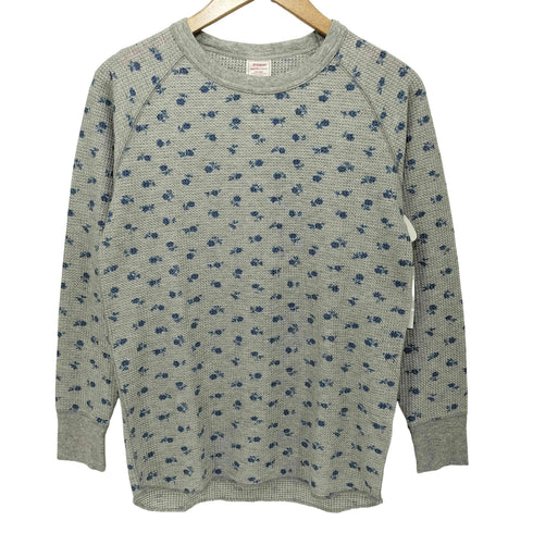 ジェーイーモーガン JEMORGAN 花柄 ワッフル サーマル L/S Tシャツ レディース ONE SIZE
