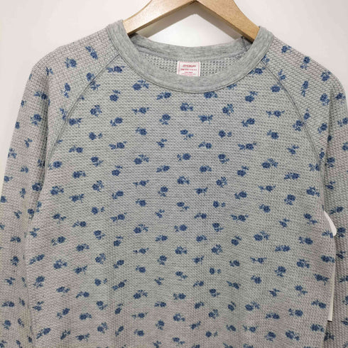 ジェーイーモーガン JEMORGAN 花柄 ワッフル サーマル L/S Tシャツ レディース ONE SIZE