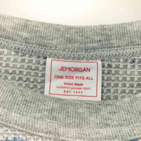 ジェーイーモーガン JEMORGAN 花柄 ワッフル サーマル L/S Tシャツ レディース ONE SIZE