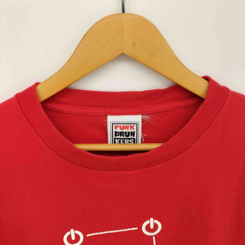 パンクドランカーズ PUNK DRUNKERS 北斗七星 PUSH THE BUTTON 両面プリント S/S Tシャツ メンズ