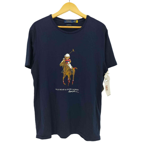 ポロラルフローレン POLO RALPH LAUREN CUSTOM SLIM FIT 30周年記念 ポロベア クルーネックTシャツ メンズ import:L