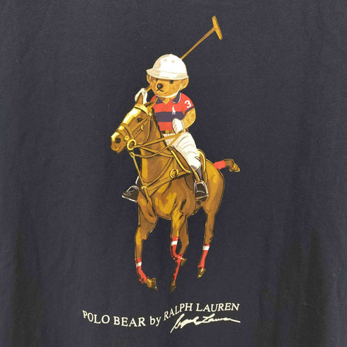 ポロラルフローレン POLO RALPH LAUREN CUSTOM SLIM FIT 30周年記念 ポロベア クルーネックTシャツ メンズ import:L