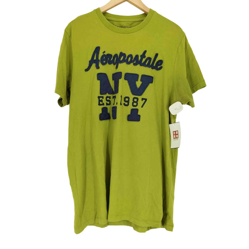 エアロポステール AEROPOSTALE ワッペン刺繍Tシャツ メンズ XL/TG