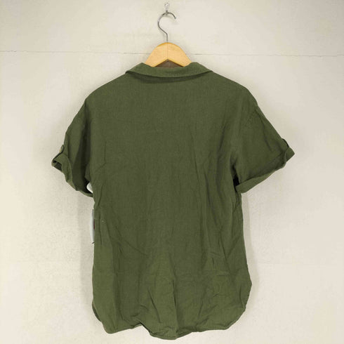 ザラ ZARA リネンレーヨン開襟シャツ レディース JPN:S