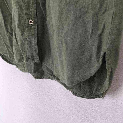 ザラ ZARA リネンレーヨン開襟シャツ レディース JPN:S