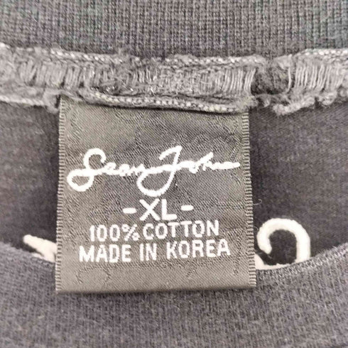 ショーンジョン Sean john 00S ロゴ刺繍 L/S Tシャツ メンズ import:XL