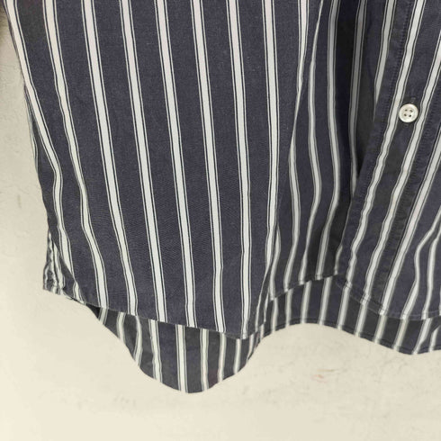 ジムフレックス GYMPHLEX ストライプバンドカラーシャツ メンズ import:M