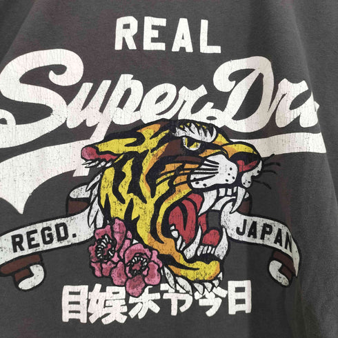 スーパードライ Superdry 極度乾燥(しなさい) REAL SUPER DRY 虎プリントTシャツ メンズ L