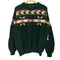 ノーティカ NAUTICA 90S OLD L/S クルーネック ウールニット ノルディック雪柄 メンズ L/G