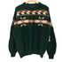 ノーティカ NAUTICA 90S OLD L/S クルーネック ウールニット ノルディック雪柄 メンズ L/G