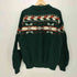 ノーティカ NAUTICA 90S OLD L/S クルーネック ウールニット ノルディック雪柄 メンズ L/G