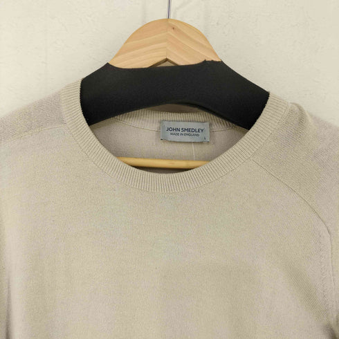 ジョンスメドレー JOHN SMEDLEY イギリス製 コットンクルーネックニット レディース L