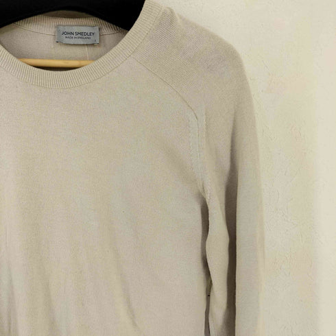 ジョンスメドレー JOHN SMEDLEY イギリス製 コットンクルーネックニット レディース L