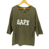 アベイシングエイプ A BATHING APE 90S 初期タグ ロゴプリント 七分袖 フットボールT メンズ JPN:L