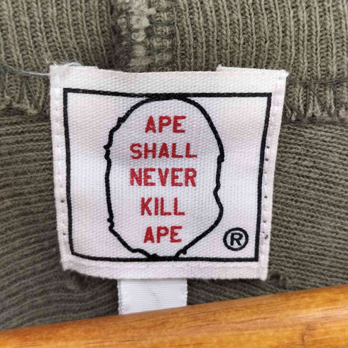 アベイシングエイプ A BATHING APE 90S 初期タグ ロゴプリント 七分袖 フットボールT メンズ JPN:L
