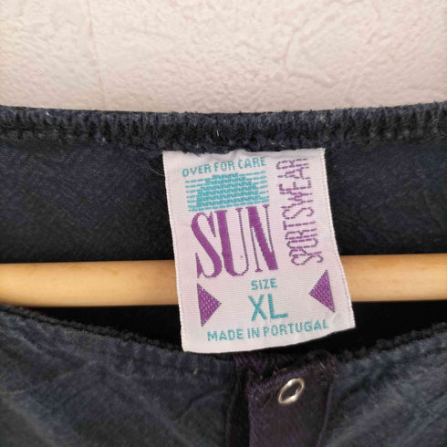 SUN SPORT WEAR BAD FISH ヘンリーネックプリントTシャツ メンズ import:XL