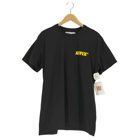 アフィックス AFFIX Works A logo T-Shirt 両面プリント クルーネック Tシャツ メンズ import:L