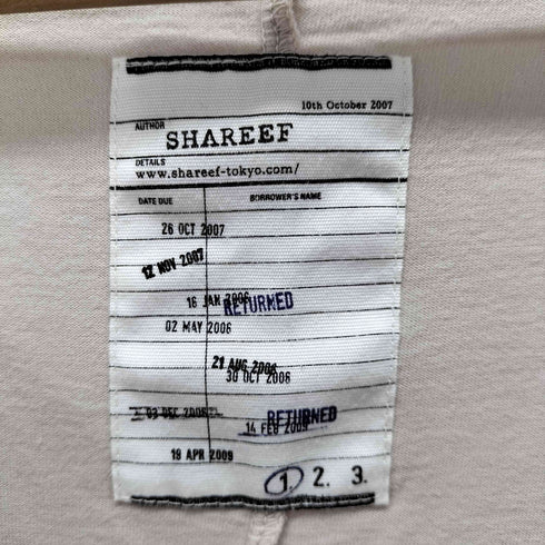 シャリーフ SHAREEF BARDED WIRE DOLMAN Q/S CUTSEWN メンズ JPN:1