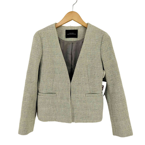ユナイテッドアローズグリーンレーベルリラクシング UNITED ARROWS green label relaxing D ツイード ノーラペル ジャケット レディース 38