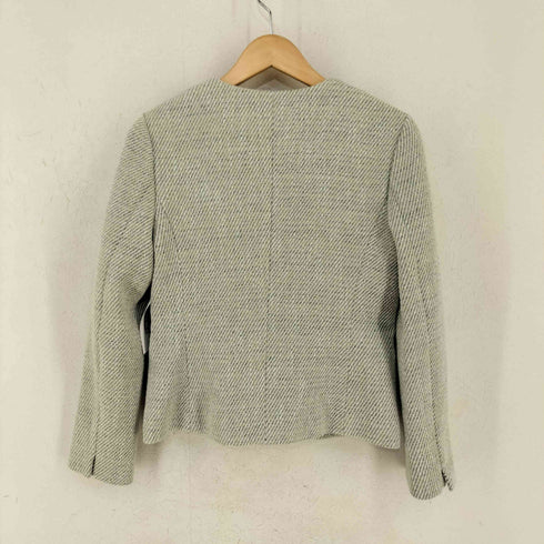 ユナイテッドアローズグリーンレーベルリラクシング UNITED ARROWS green label relaxing D ツイード ノーラペル ジャケット レディース 38