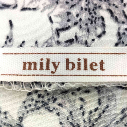 mily bilet 大人ガーリー。花柄フレア袖ワンピース レディース JPN:M