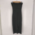 ザラ ZARA LONG DRESS WITH CUT OUT DETAIL BLACK レディース import:L