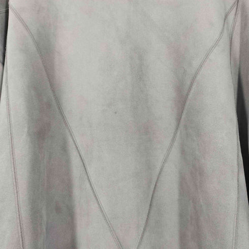 シャリーフ SHAREEF MICRO SUEDE SWITCHING BIG SWEAT マイクロスウェード スイッチング ビッグスウェット メンズ JPN:2