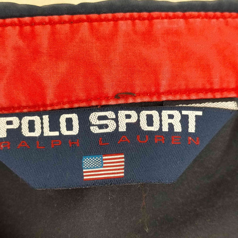 ポロスポーツラルフローレン POLO SPORT RALPH LAUREN 90s ロゴパッチ プリント切替スイングトップ メンズ import:L